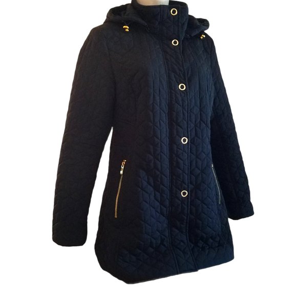 Ann Klein Women's 3/4 Quilted Coat - Picture 2 of 14